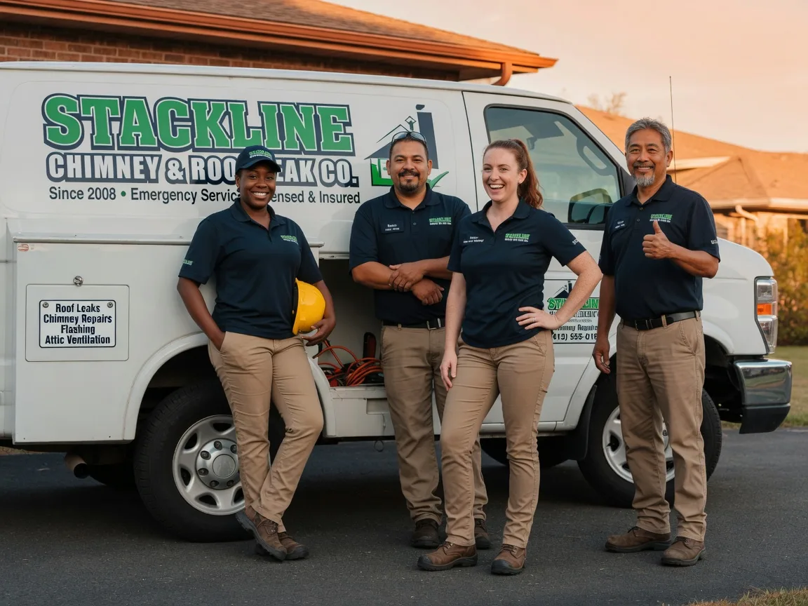 Chimney flashing repair company in Oakwood, IL